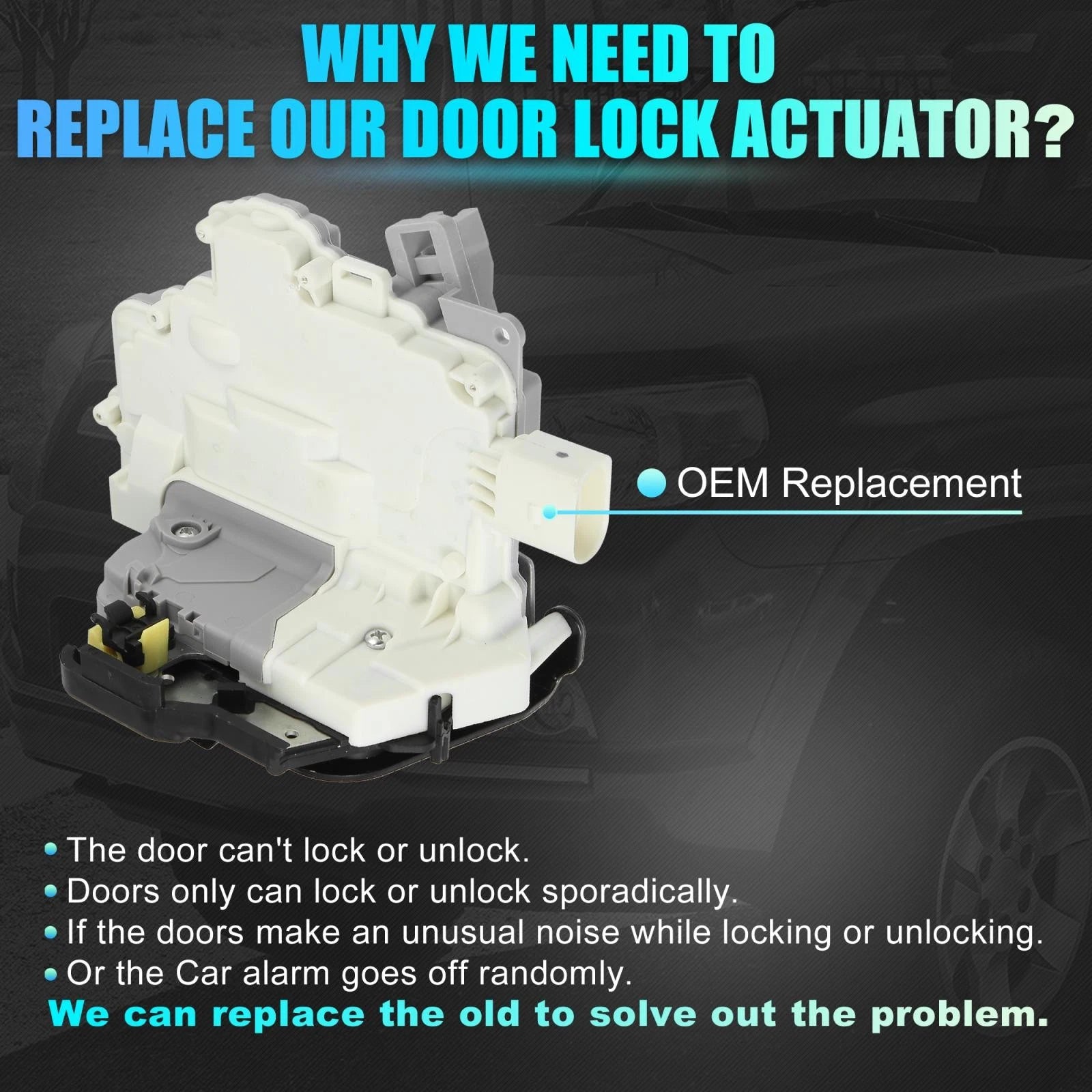 8E0839016AA Door Lock Actuator for Audi A3 A6 A8 (2000–2012)