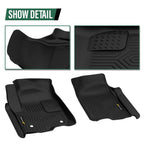 TPE Floor Mats for Silverado Sierra 1500 2500 3500 Crew Cab (2019–2026)