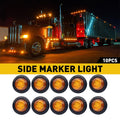 10X Amber 3/4" LED Side Marker Lights for Truck Trailer (Universal)
