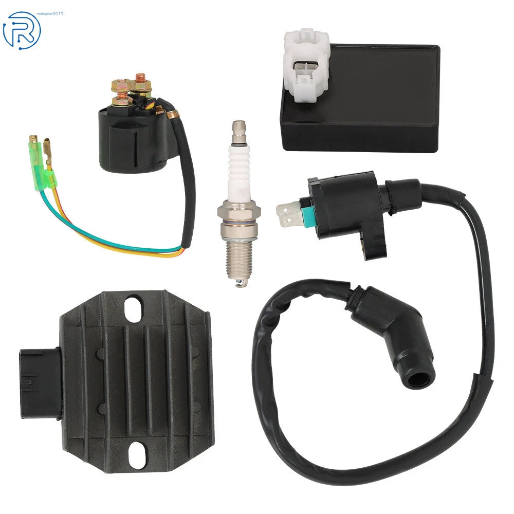 CDI Ignition Coil Rectifier Relay Kit for Honda Recon 250 TRX250 (2002–2004)