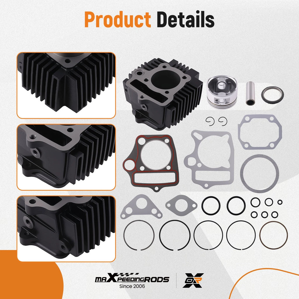 Cylinder Top End Kit for Roketa Coolster SSR BMS ATV Dirt Bike (125cc)