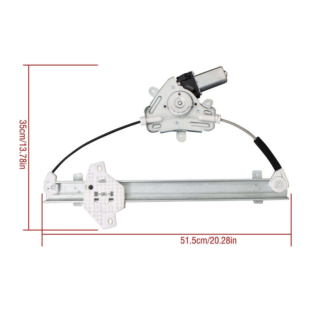 Front Left Power Window Regulator with Motor for Hyundai Accent (2012–2017)