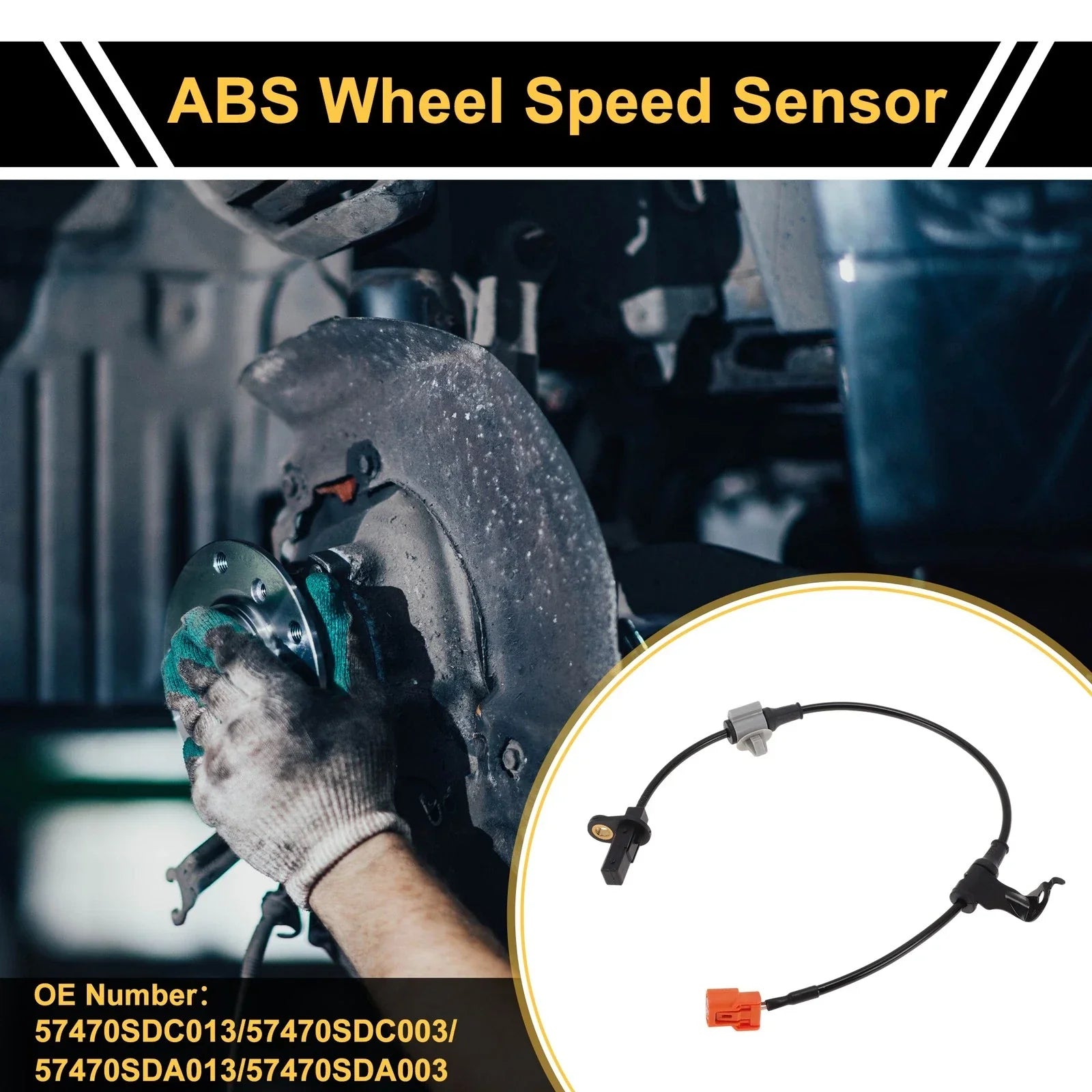 ABS Wheel Speed Sensor for Honda Accord 2003-2007 1 x Right Rear Sensor