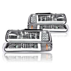 Amber LED DRL Headlights for Chevy Silverado, Tahoe (1999–2006)