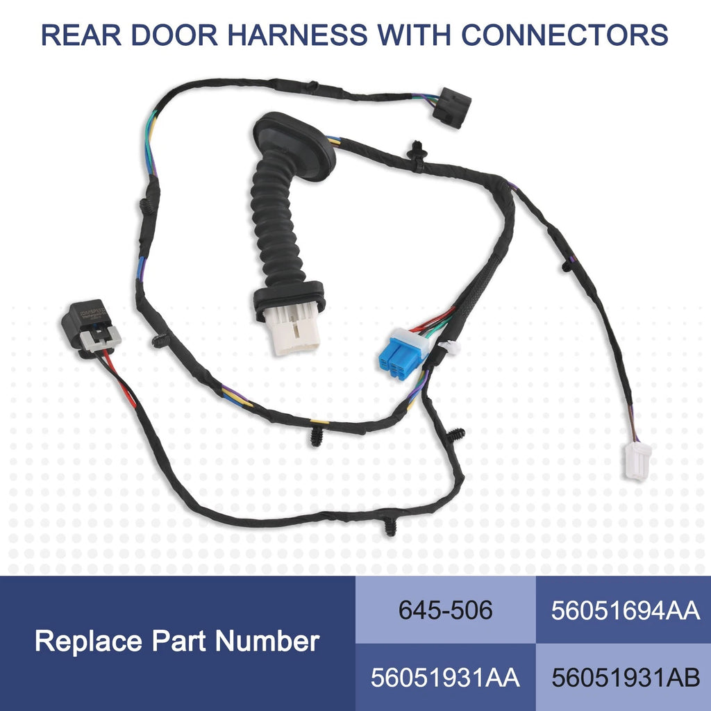 Rear Door Wiring Harness for Dodge Ram 1500/2500/3500 (2004–2010)