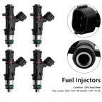 Set of 4 Fuel Injectors for Yamaha Outboard 150 175 200 HP (6DA-13761-00-00, 6DA-13761-01)