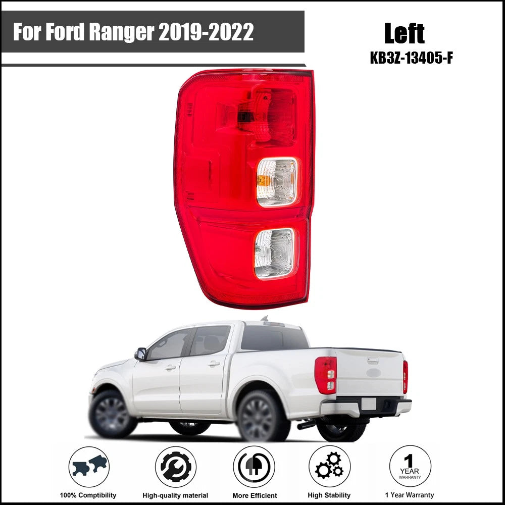 Halogen Tail Light for Ford Ranger (2019–2022) Rear Left Driver Side
