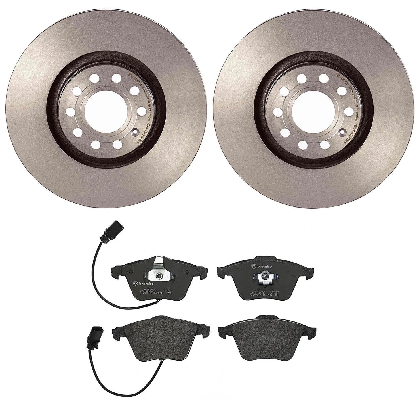 Brembo Front Brake Kit with Low-Met Pads & Disc Rotors for Audi A4 Quattro (320mm)