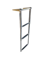 3-Step Telescoping Ladder for Marine Use (Stainless Steel)