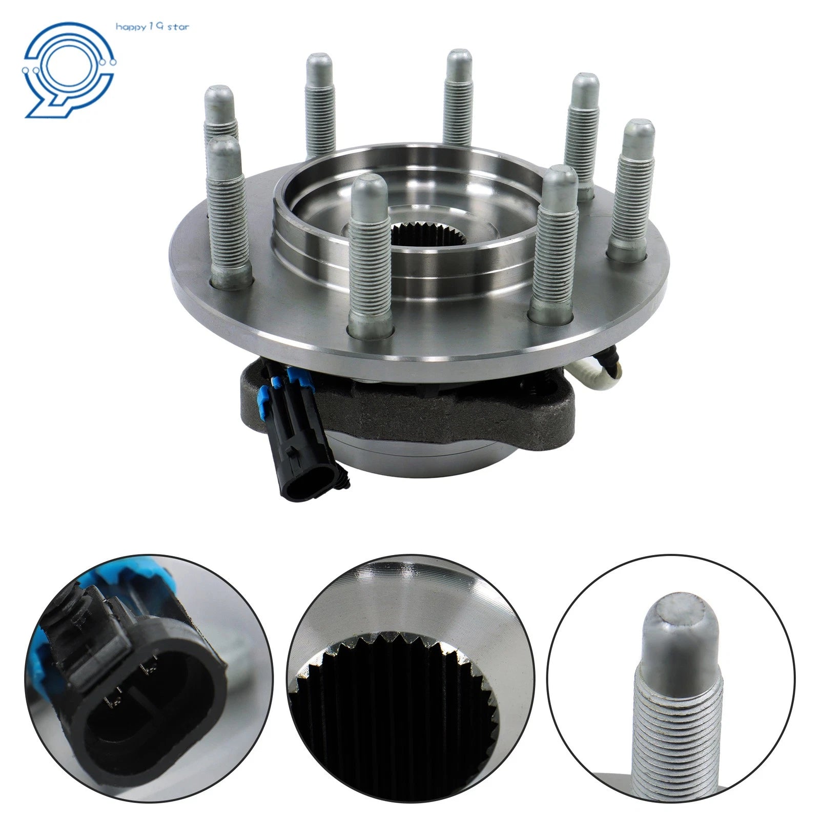Front Wheel Bearing Hub Assembly for Silverado 1500 HD (2001–2006) 515058