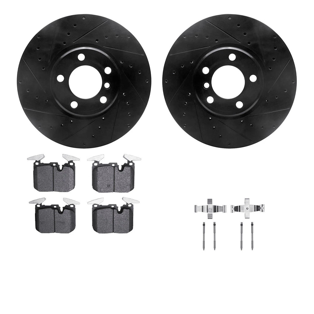 2X Brake Disc and Pad Kit for BMW 330, 328
