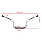 Chrome 1" Bottom Ape Hanger Handlebar for Harley Sportster Dyna