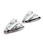 Chrome Inner Fairing Mirror Block Off Cover Plates for Harley Street Glide (2006–2013)