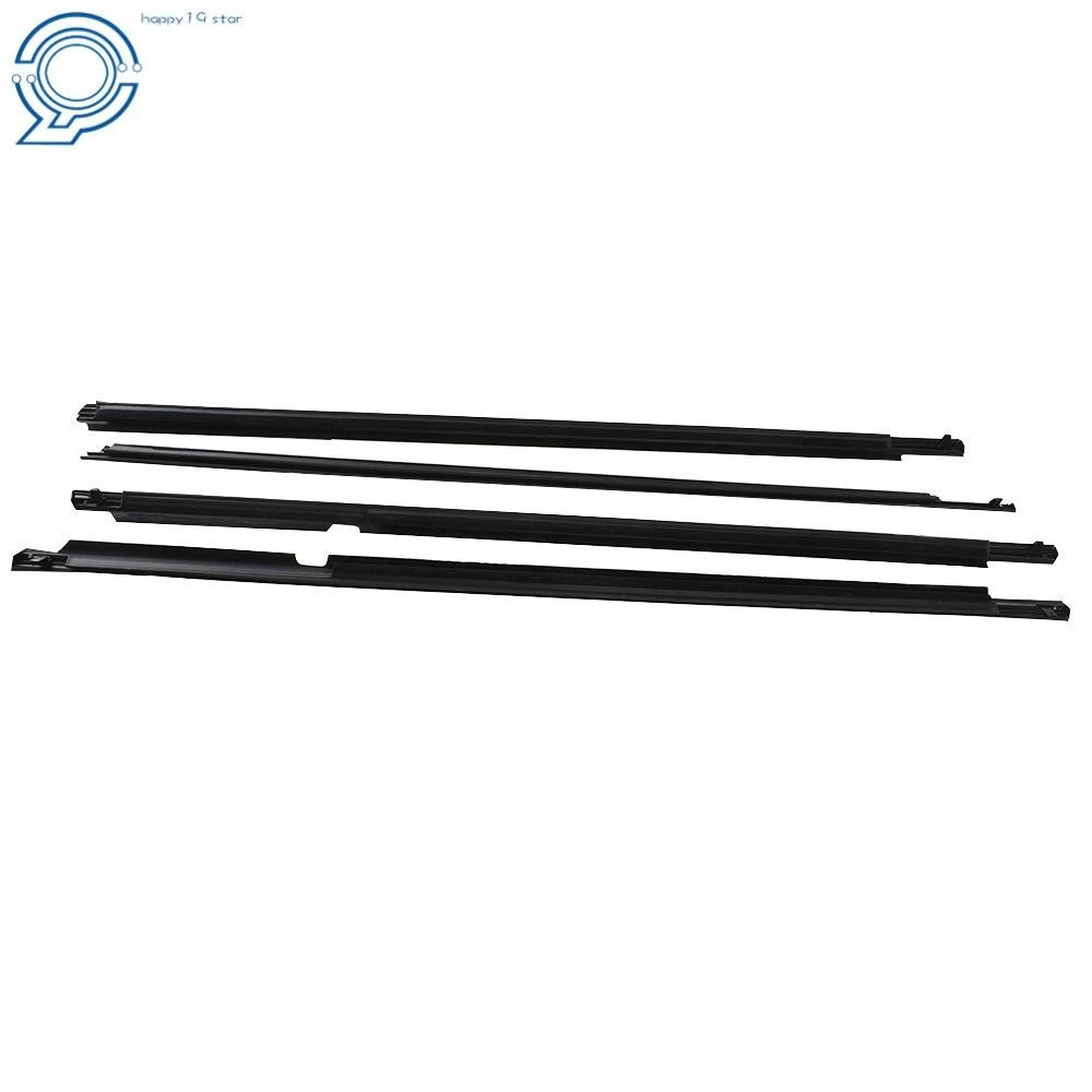 Set of 4 Door Weatherstrip Window Moulding Trim for Toyota Corolla (2011)