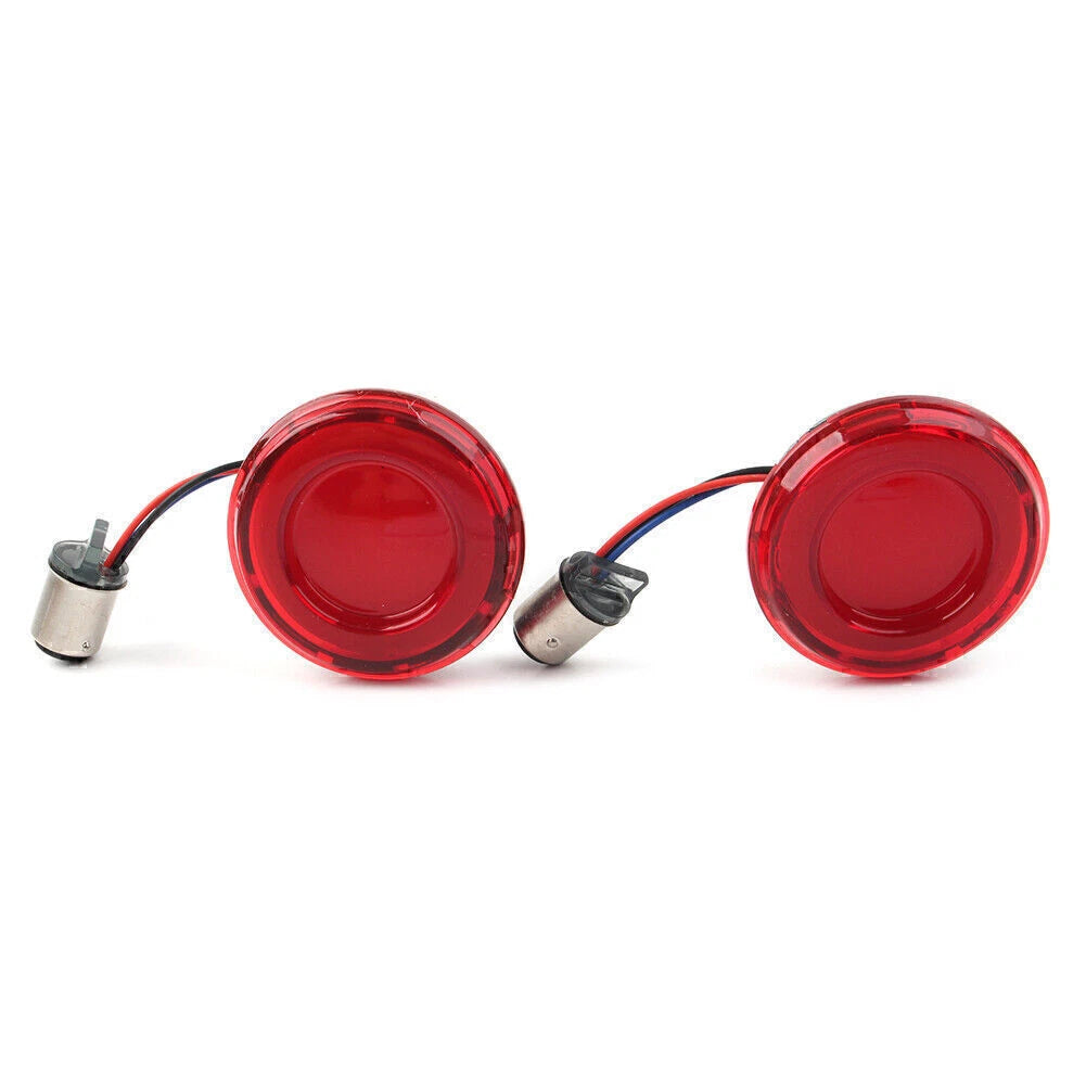 1 Pair 1157 LED Front Turn Signal Lights for Harley Dyna