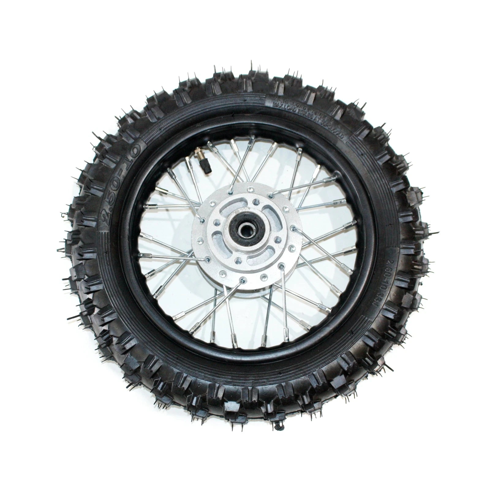 2.50-10 Front Disc Brake Wheel Rim + Tyre for PIT PRO Trail Dirt Bike (N/A)