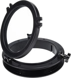 8" Round Opening Porthole Replacement Window Tempered Glass Black