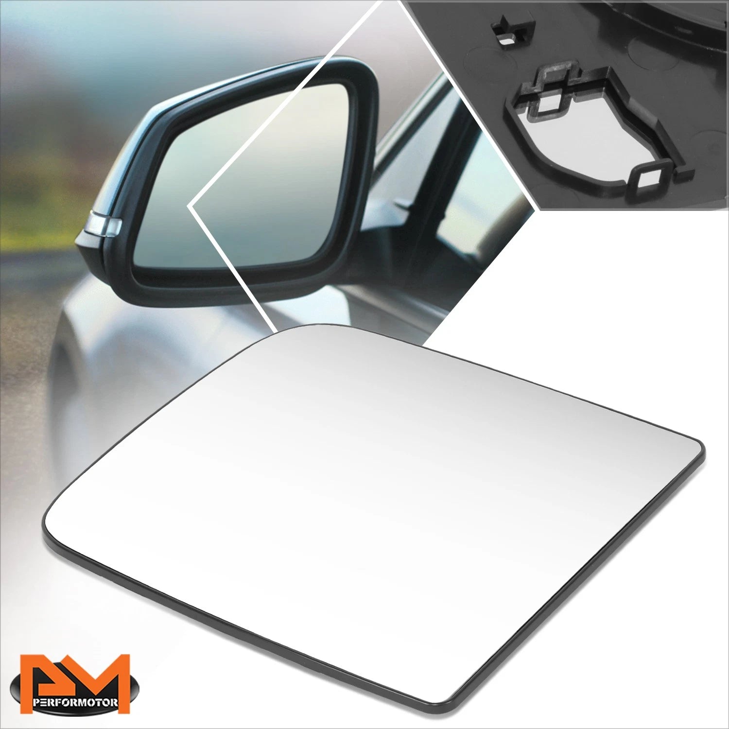Driver Left Side Flat Mirror Glass Replacement for Ram 1500 (2019–2024)