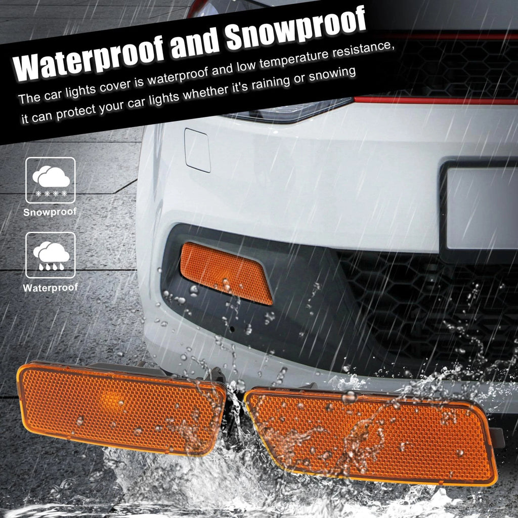 Pair of Amber Lens Front Bumper Side Markers for Volkswagen GTI (2010–2014)