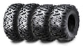 Set of 2 ATV Tires 19x7-8 & 18x9.5-8 for Polaris Scrambler 90 (2003)