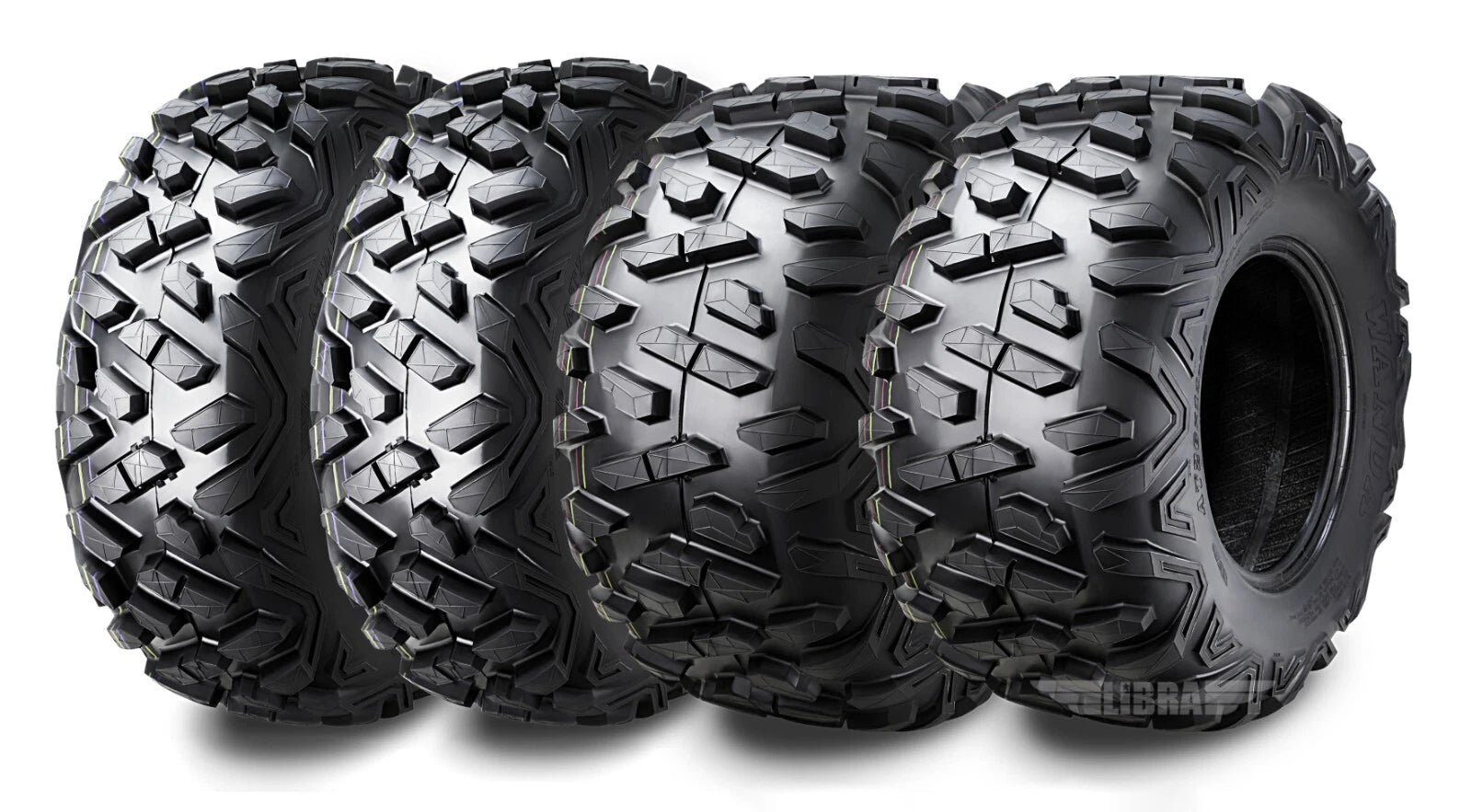 Set of 2 ATV Tires 19x7-8 & 18x9.5-8 for Polaris Scrambler 90 (2003)