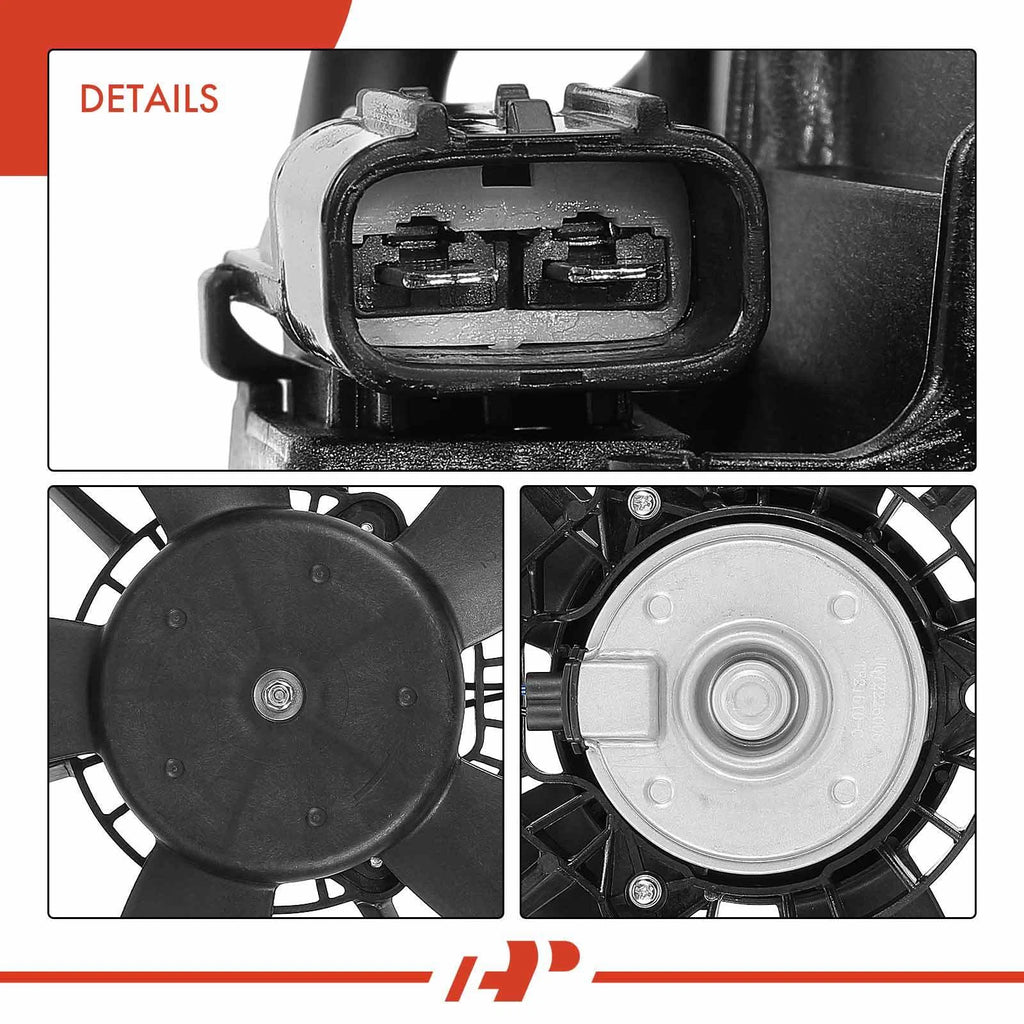 2X Cooling Fan Assembly with Shroud for Honda Odyssey (2011–2017)