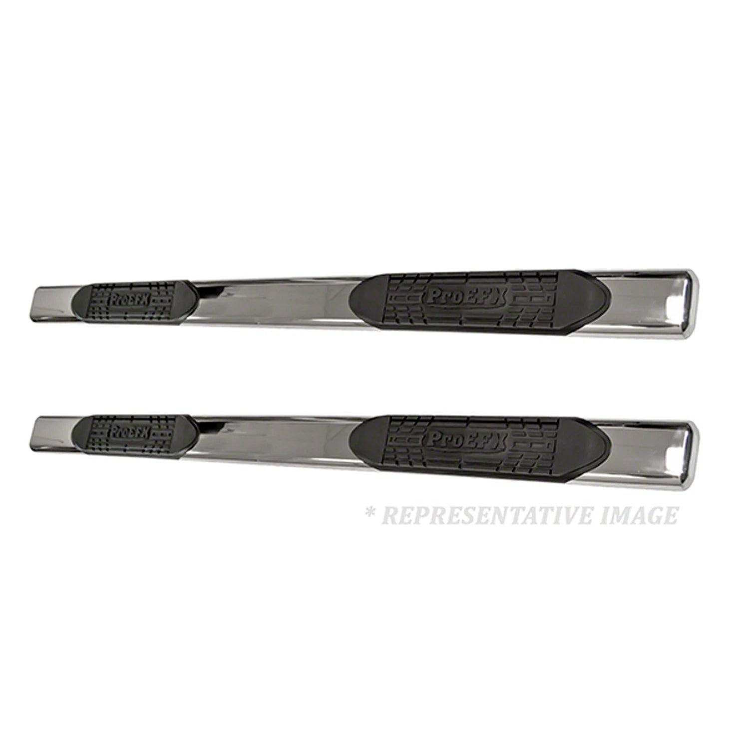 Replacement Steel Oval Side Step Bar Set For 2007-2017 Jeep Wrangler