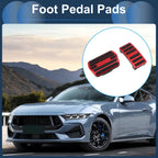 2X Foot Accelerator Pedal Covers for Ford Mustang Mach-E (2021–2025) Red