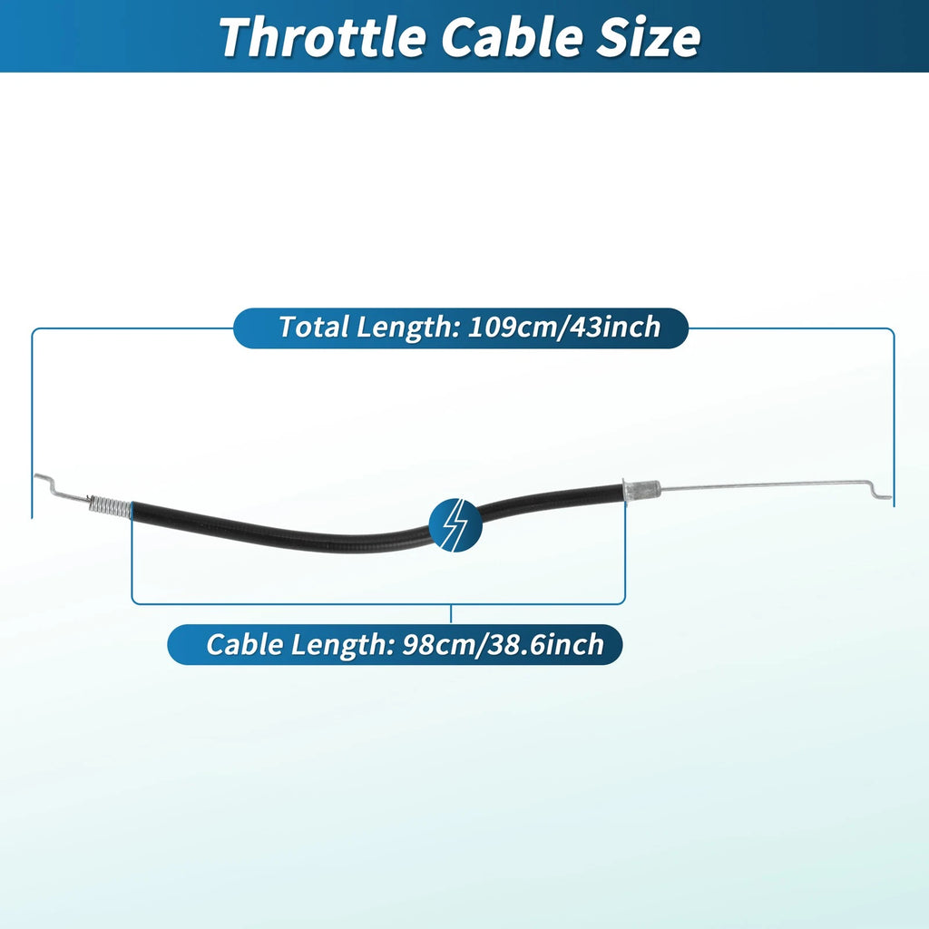 Throttle Cable No.17850-VG3-D01 for Honda HRR216K2 HRR216K3 HRS216K1 (2000–2023)