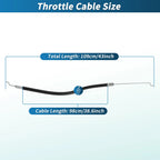 Throttle Cable No.17850-VG3-D01 for Honda HRR216K2 HRR216K3 HRS216K1 (2000–2023)