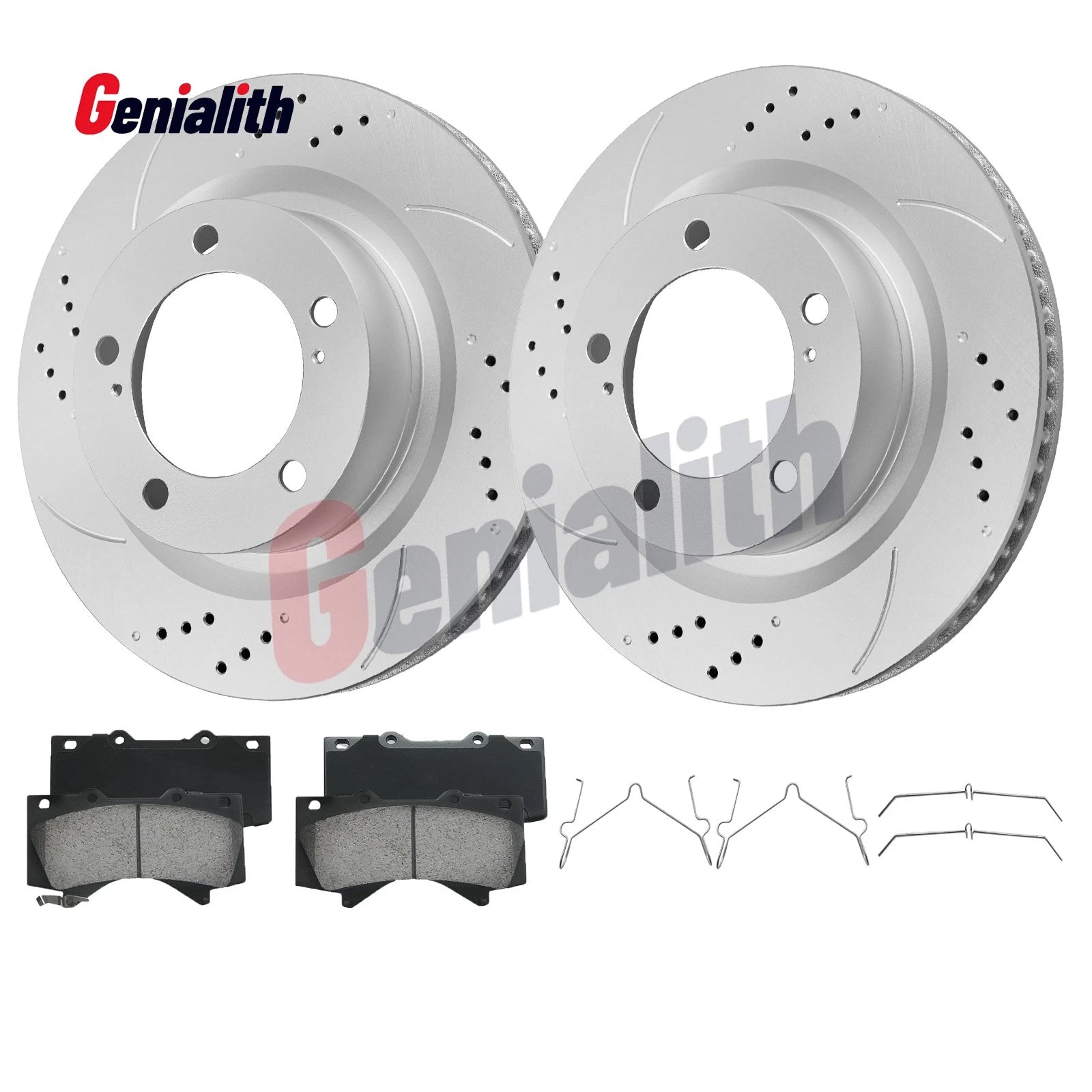 Front Brake Rotor & Pads for Lexus LX570 (2016–2021) Toyota Tundra (2007–2021)