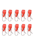 Set of 10 Stainless Steel Bait Clips for Increased Casting Distance