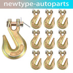 10X 3/8" G70 Clevis Grab Hooks for Flatbed Truck Trailer