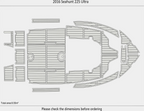 EVA Pads for Sea Hunt 225 Ultra (2016) - Cockpit Foam Floor Mat