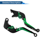 Adjustable Brake Clutch Levers for Honda CBR650R (2019–2023) Black Green