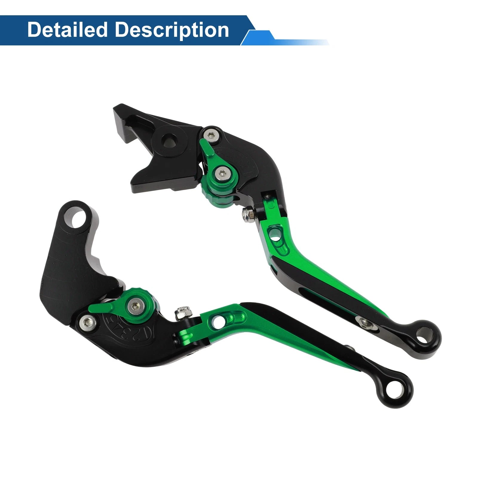 Adjustable Brake Clutch Levers for Honda CBR650R (2019–2023) Black Green