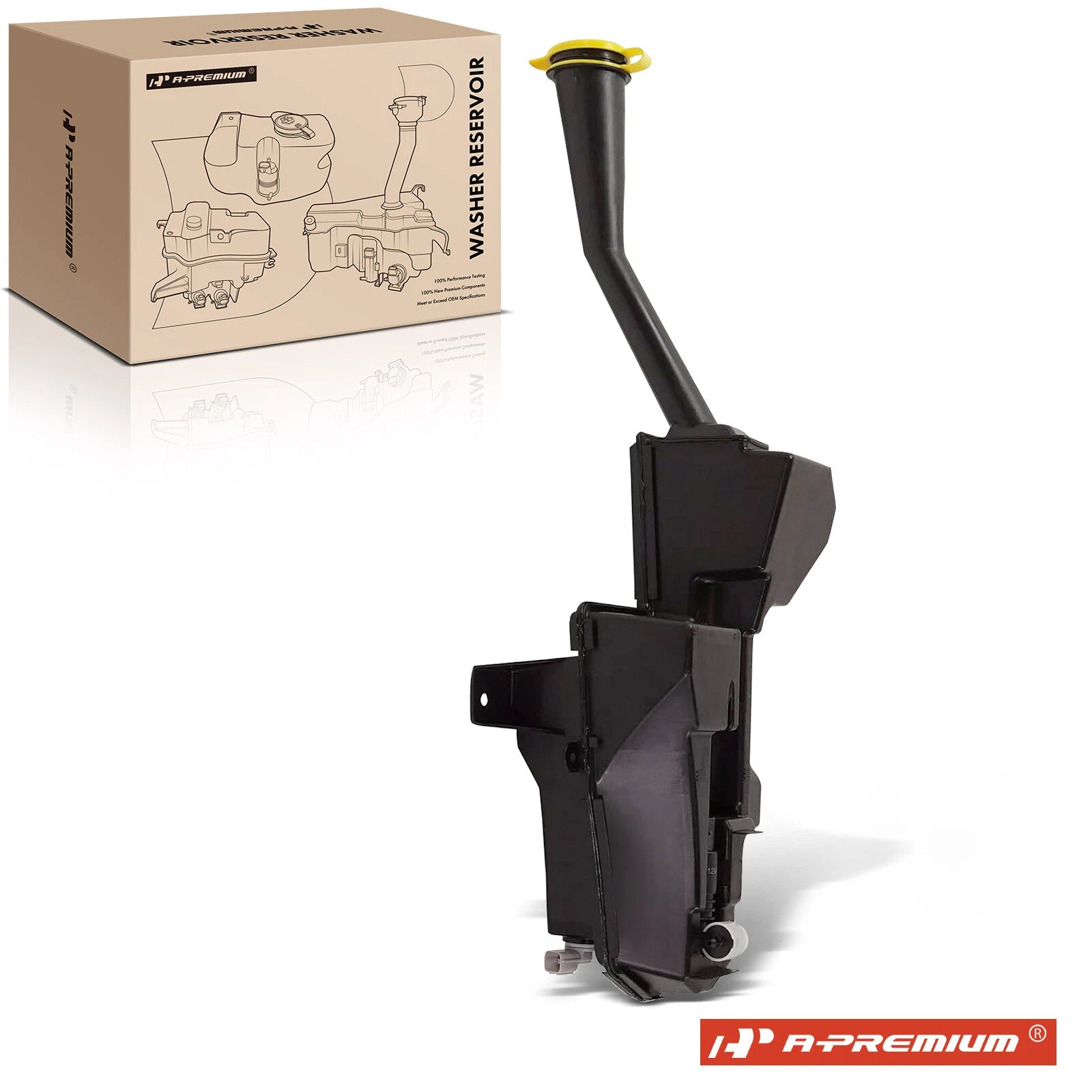 Windshield Washer Reservoir with Cap & Pump for Honda Passport Pilot (1999–2002)