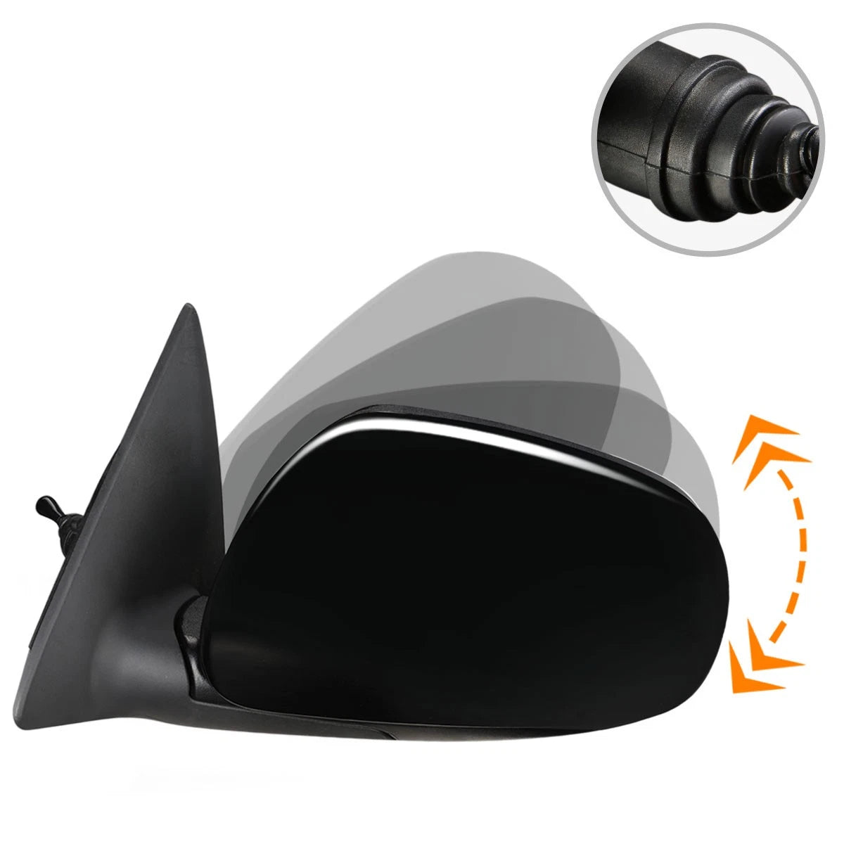 OE Style Manual Adjust Side View Door Mirror for Kia Forte (2010–2013)