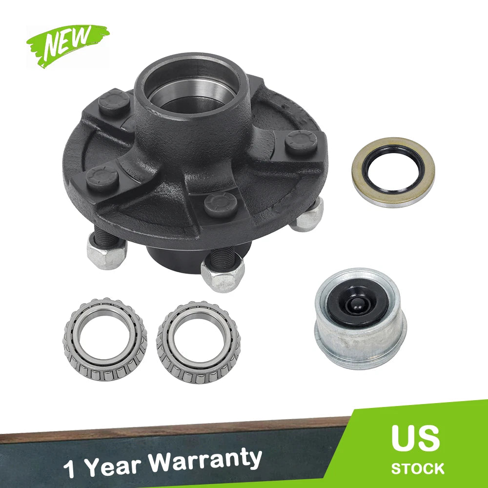 Trailer Idler Hub Kit 5 on 4.5 for 2000lb Axle (5x4.5, 1-1/16" Spindle)