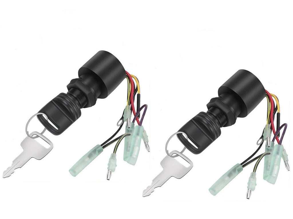 Set of 2 Ignition Key Switches for Mercury Outboard Control Box (87-17009A5)