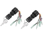 Set of 2 Ignition Key Switches for Mercury Outboard Control Box (87-17009A5)