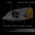 LED Bar Projector Headlight for Honda Civic Sedan/Coupe (2001–2003)