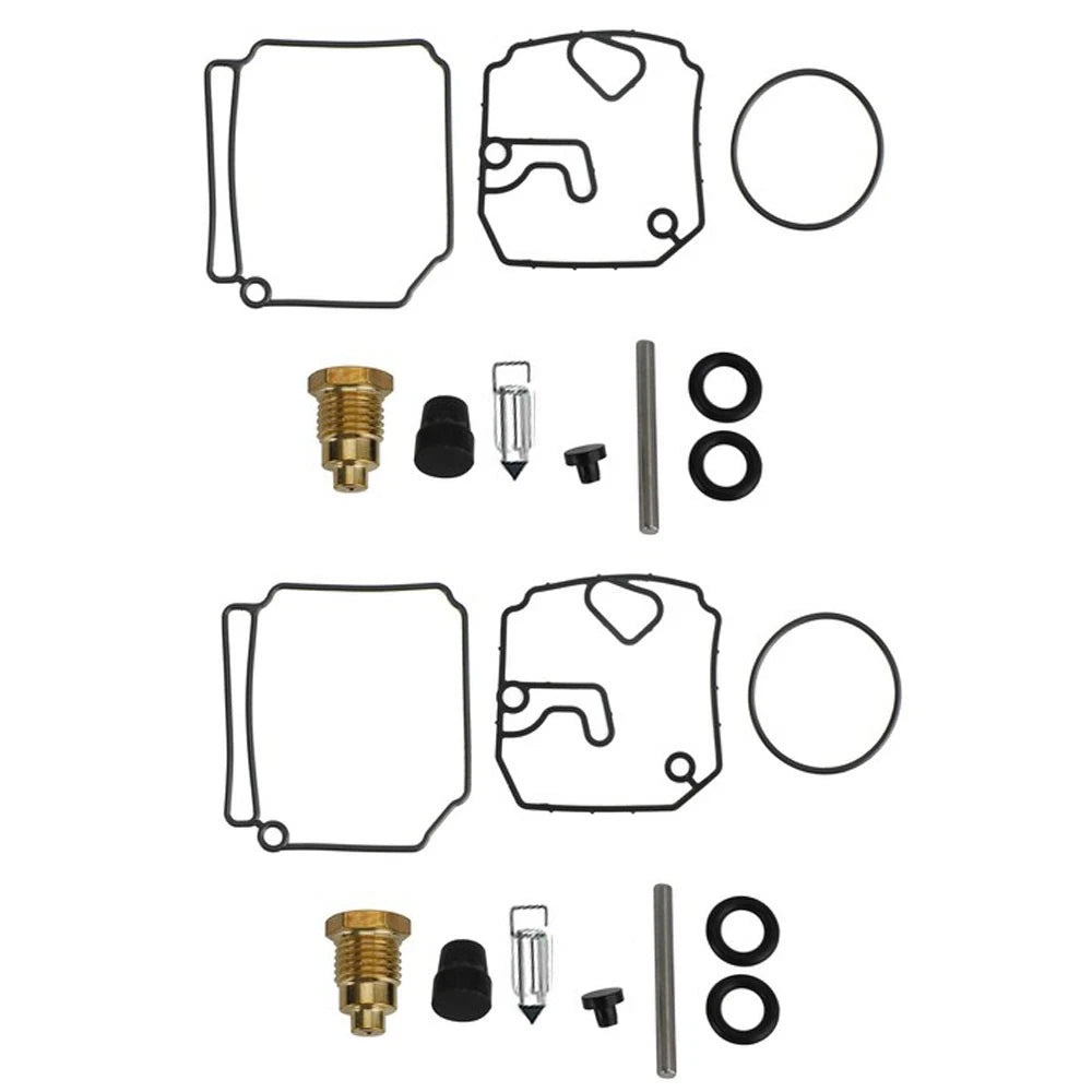 Set of 2 Carburetor Repair Kits for Yamaha 75 80 90 HP 2-Stroke (1975–1990) 6H1-W0093-10-00