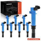 Set of 8 Blue Ignition Coils for Jeep Grand Cherokee (1999–2007) Dodge Ram 1500