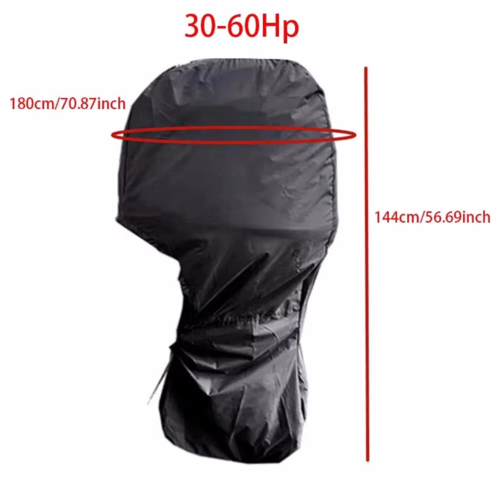 Outboard Motor Full Cowling Cover for Suzuki 30-60 HP (Black)