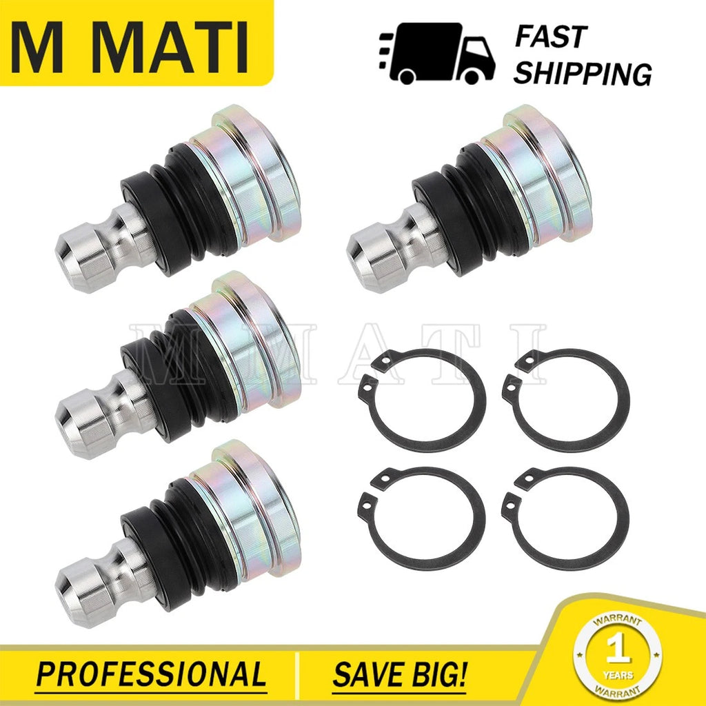 Set of 4 Upper Lower Ball Joints for Polaris RZR XP 4 1000 Turbo/RS1/Pro XP (2014–2023)