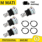 Set of 4 Upper Lower Ball Joints for Polaris RZR XP 4 1000 Turbo/RS1/Pro XP (2014–2023)