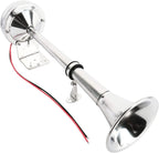 12V 115DB Stainless Steel Single Trumpet Horn for Universal Marine Boat Truck RV
