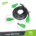 30 Amp Generator Extension Cord for NEMA L14-30P to L14-30R (15 Feet)