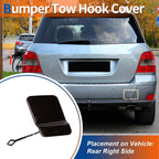 Rear Car Bumper Tow Hook Cover for Mercedes-Benz X204 (2010–2012) No.A2048853223 Brown